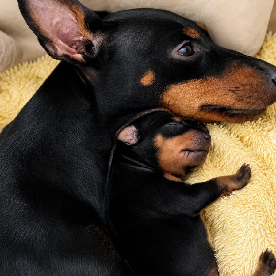 English Toy Terrier - Black and Tan Elegance