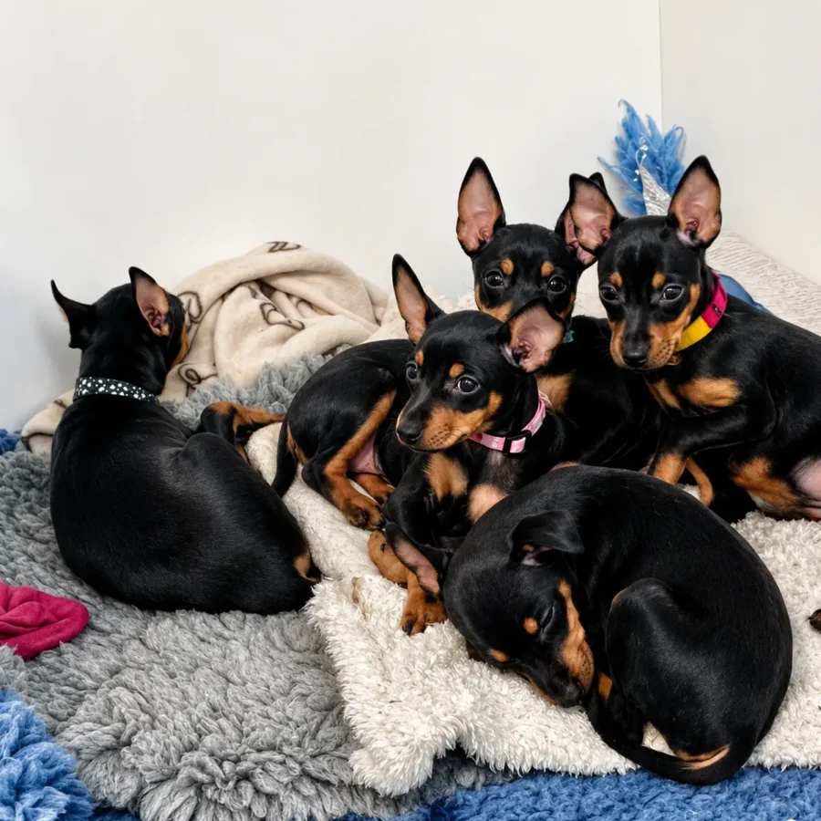 Black and Tan Elegance puppies presented to the public